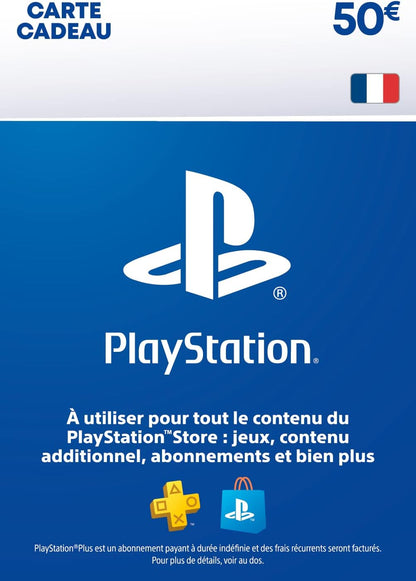 50€ Carte Cadeau PlayStation | Compte PSN français uniquement [Code par Email]